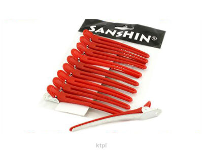 Klipsy Fryzjerskie Metalowo-Plastikowe 9,5cm R