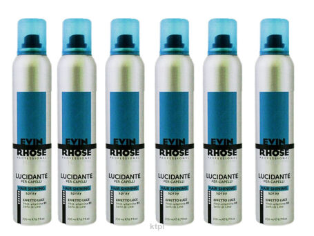 Evin Rhose Nabłyszczacz Shinning Spray Zestaw 6x200 ml