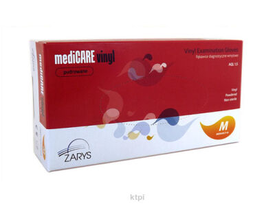 Rękawice Winylowe Pudrowane 100 szt. Rozmiar M