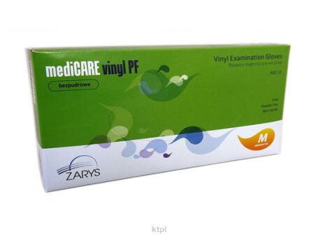 Rękawice Winylowe Bezpudrowe 100 szt. Rozmiar M