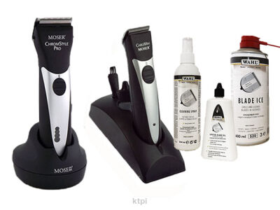 Moser Zestaw Maszynka 1871+Trymer 1591+Dezynfekcja