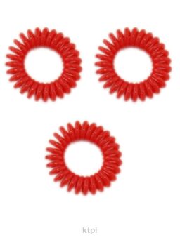 Fox Gumki Do Włosów Spring Hair Czerwone 3 szt