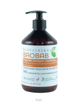 Bioelixire Vegan Szampon Baobab Nawilżający 500 ml