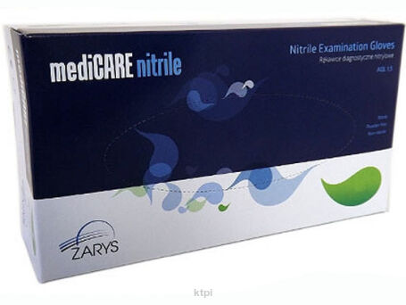 Rękawice Nitrylowe Bezpudrowe 100 szt. Rozmiar L