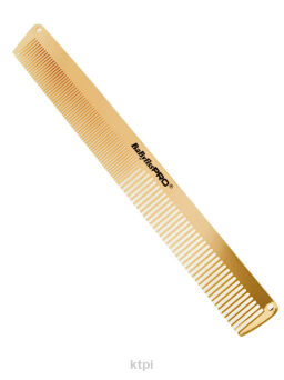 Babyliss Pro Metalowy Grzebień Gold M3842E 19 cm