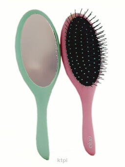 Kiepe Szczotka magnetyczna z lustrem duo róż