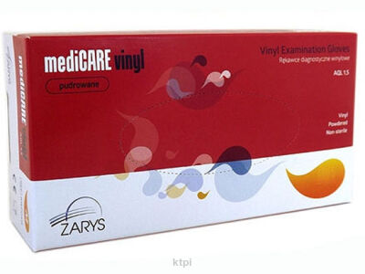 Rękawice Winylowe Pudrowane 100 szt. Rozmiar L