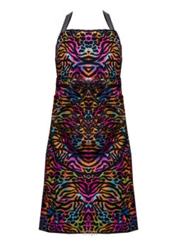 Rena Fartuszek Fryzjerski Animal print Kolorowy