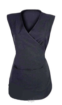 Rena Fartuszek Fryzjerski Czarny Wiązany Rom. S/M