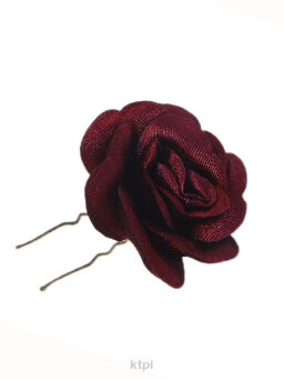 Ozdoba do włosów kokówka średnia bordowa róża