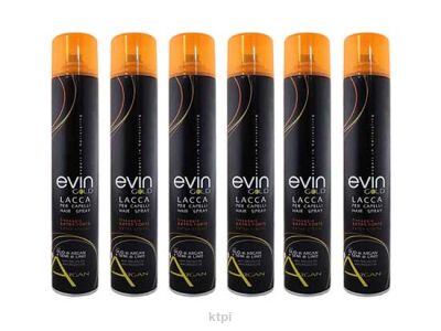 Evin Zestaw 6 Lakierów Black Z Olejkiem Arganowym 750 ml