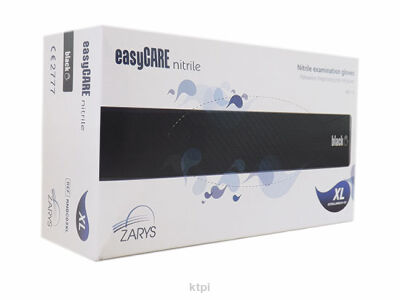 Rękawiczki Nitrylowe Bezpudrowe 100 szt. Czarne Xl