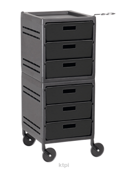 Ayala Pomocnik Wózek Fryzjerski Tex Czarny