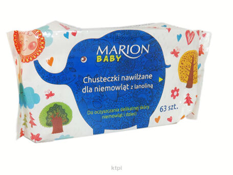 Marion Chusteczki Nawilżane Dla Niemowląt Lanolina