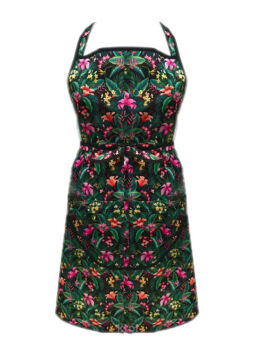 Rena Fartuszek Fryzjerski Tropical print Zielony