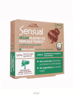 Joanna Sensual Vegan Plastry Do Depilacji Twarzy