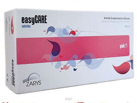 Rękawice Nitrylowe Bezpudrowe 100 szt. Różowe S