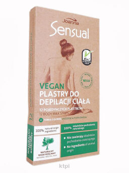 Joanna Sensual Vegan Plastry Do Depilacji Ciała