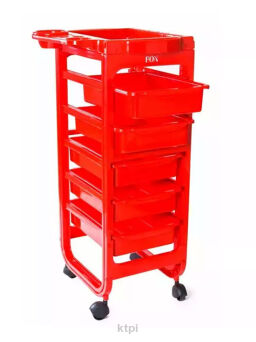 Fox Broadway wózek pomocnik fryzjerski czerwony