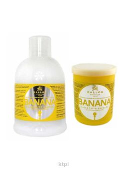 Kallos Zestaw Banan Maska + Szampon 2 X1000 ml