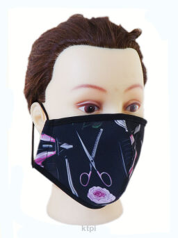 Maska Z Tkaniny Wielorazowa Hair Style Czarna