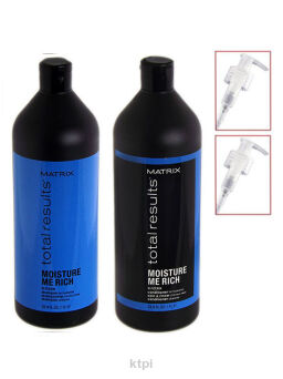 Matrix Moisture Me Rich Szampon +ODŻYWKA 1l+2 Pomp