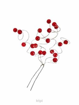 Ozdoba Do Włosów Gałęzie Czerwone Kokówka