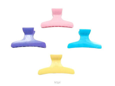Klipsy Fryzjerskie Plastikowe Szczęki Kolor Duże
