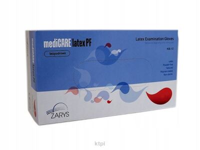 Rękawice Lateksowe Bezpudrowe 100 szt. Rozmiar M