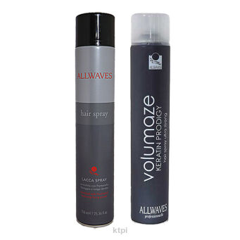 Allwaves Lakier Utrwalający 750 ml + Lakier Keratin 750ml