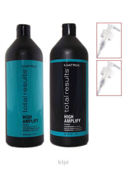 Matrix High Amplify Szampon +ODŻYWKA 1l+2 X Pompka