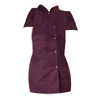 Rena Fartuszek Zapinany Bordowy Rozmiar 36