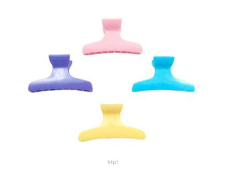 Klipsy Fryzjerskie Plastikowe Szczęki Kolor 12 szt