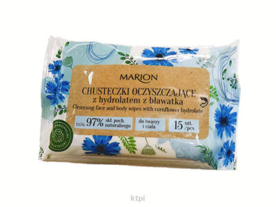 Marion Chusteczki Oczyszczające Z Bławatkiem 15szt