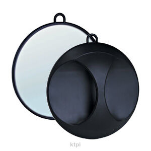 Okrągłe Lusterko Fryzjerskie Średnica 27cm Srebrne