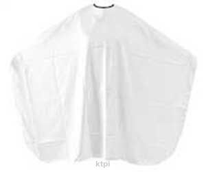 Fox Peleryna Barber Expert Biała w Wąskie Pasy