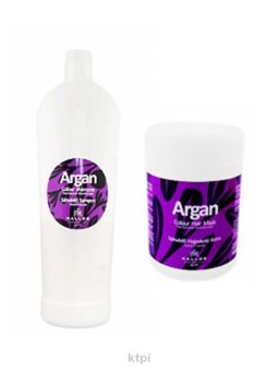 Kallos Zestaw Arganowy Szampon + Maska 2x1000ml